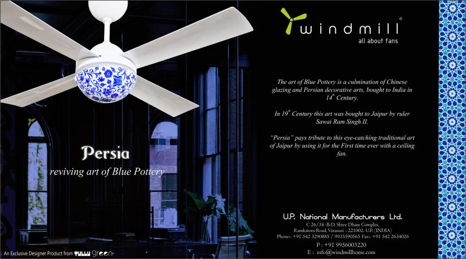 Blue Pottery In Fans