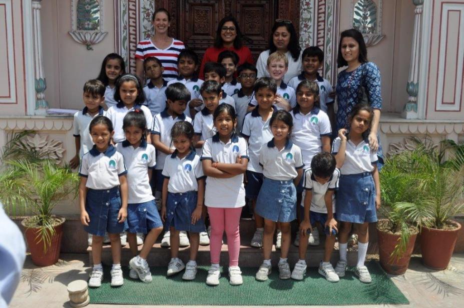Jayshree Periwal International School, 2nd Std students visit Neerja Blue Pottery in Jaipur