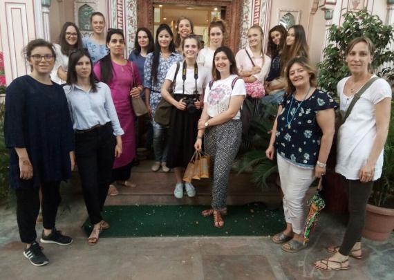 Group Visit of French Students & Faculty through St. Edmund's School's Student Exchange Program to Neerja International Showroom and Workshop