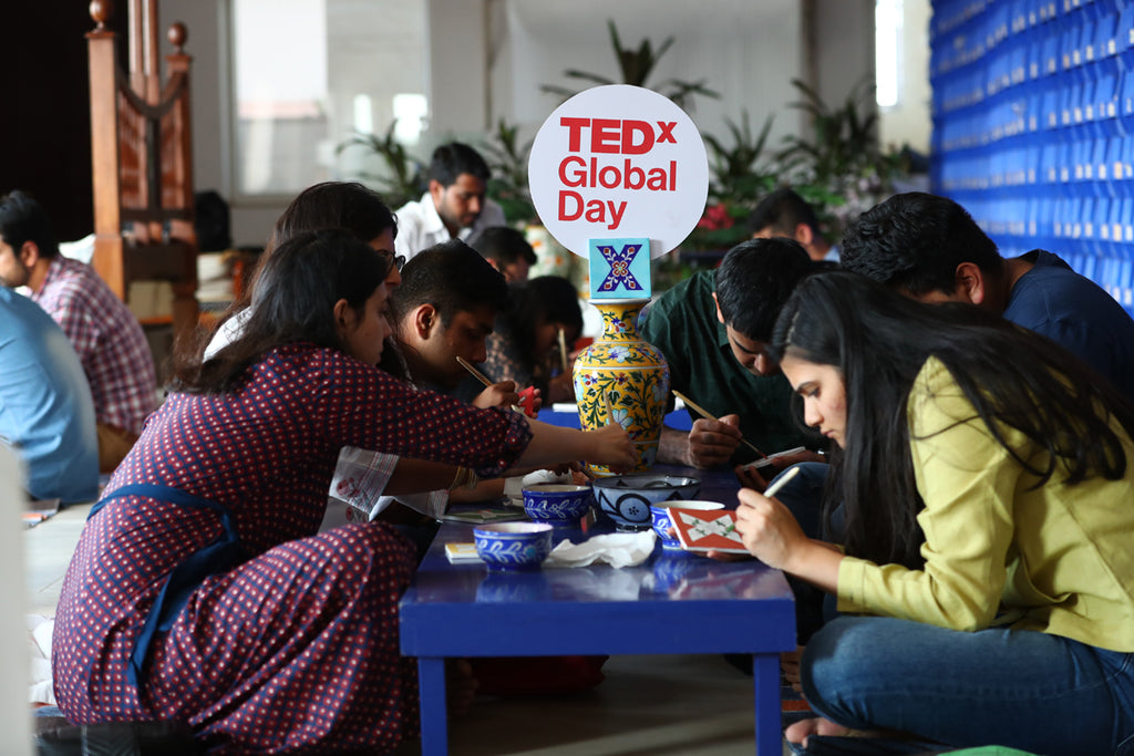 TEDx Organizers celebrate TEDxGlobalDay2018 at Neerja Jaipur Blue Pottery