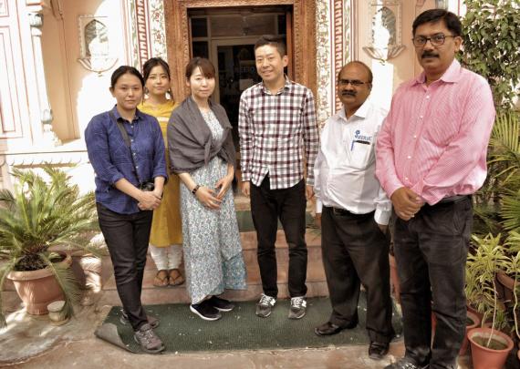 Japan’s DIC Magazine Team Visit to Neerja Blue Pottery Showroom and Workshop