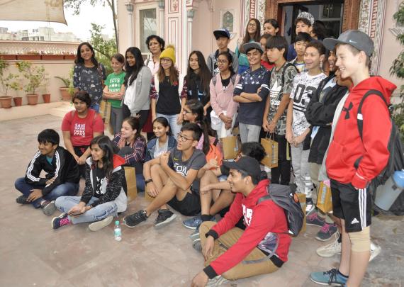 Student group visit from Mercedes-Benz International School, Pune