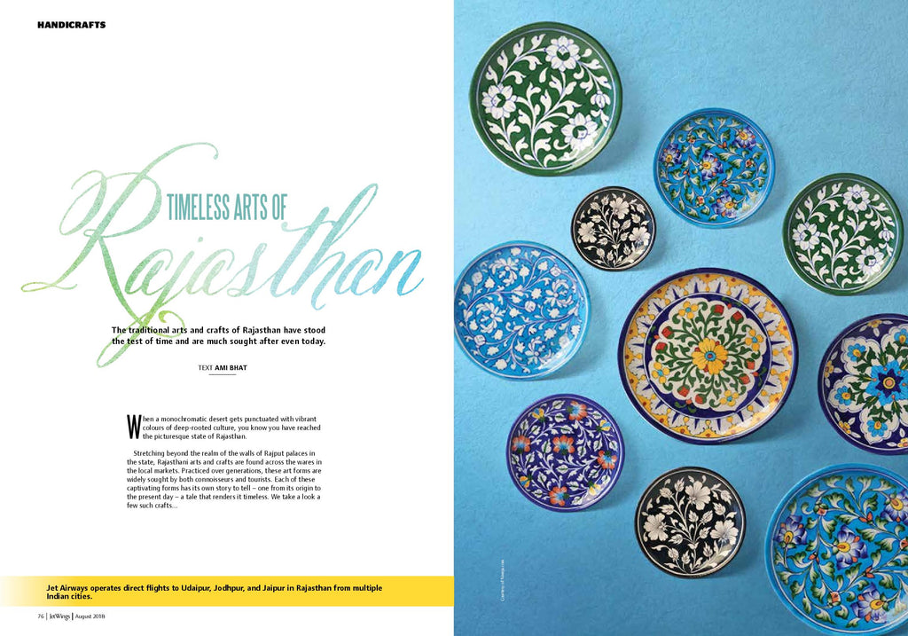 Neerja Blue Pottery featured in Jetwings