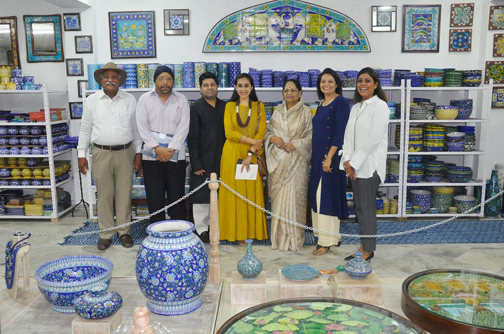 Neerja International Inc is in News for 40” Handmade Blue Pottery Plate