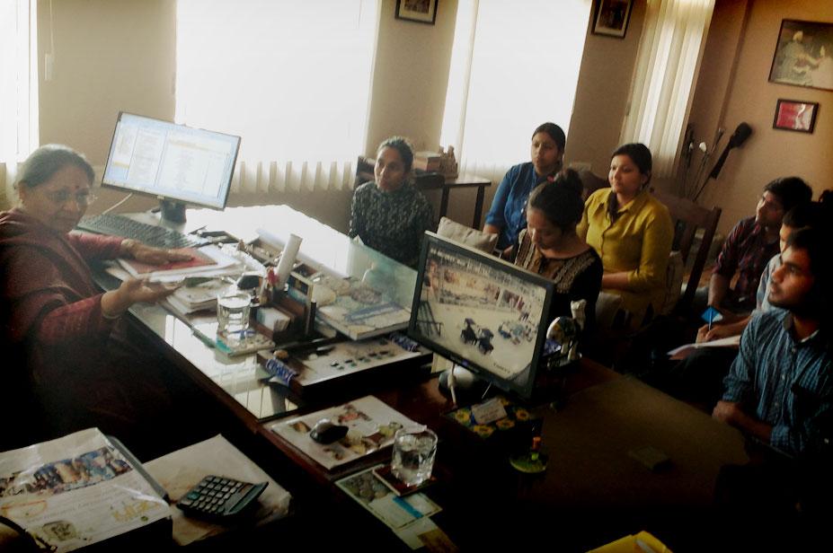 Student Group Visit from Indian Institute of Craft & Design to Neerja International