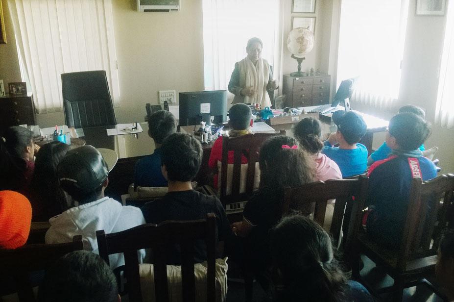 A student group visit from Mercedes-Benz International School Pune