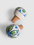Green Leaves design with white color base Wine Bottle Stoppers (Set of Two).