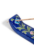 Blue Pottery Long Incense Holder Blue