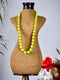 Blue Pottery Full Bead Necklace (Lime Green)