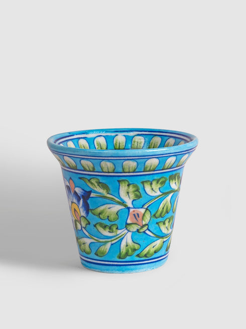 Blue Pottery Handmade Planter