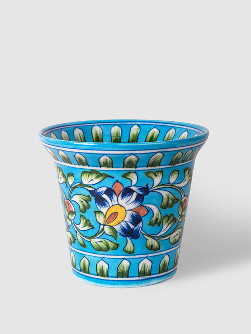 Blue Pottery Handmade Planter