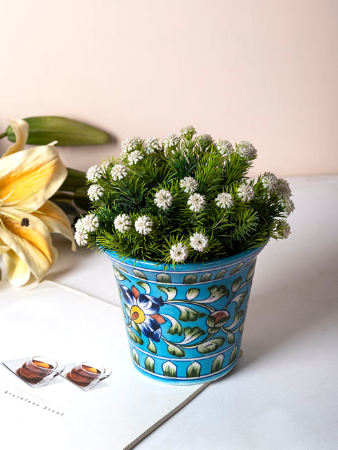 Blue Pottery Handmade Planter