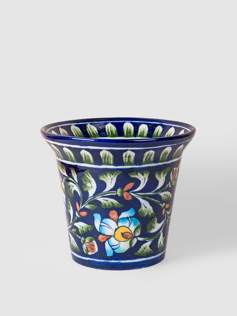 Blue Pottery Handmade Planter