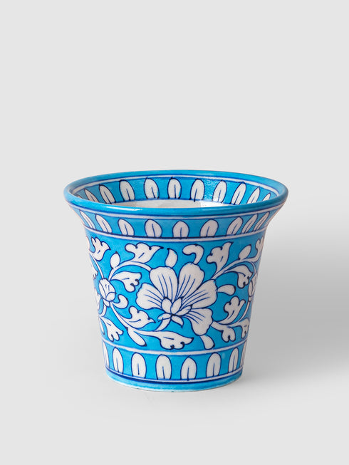 Blue Pottery Handmade Planter