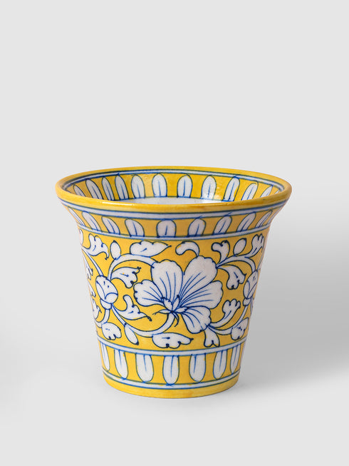 Blue Pottery Handmade Planter