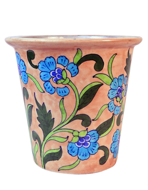 Blue Pottery Handmade Planter