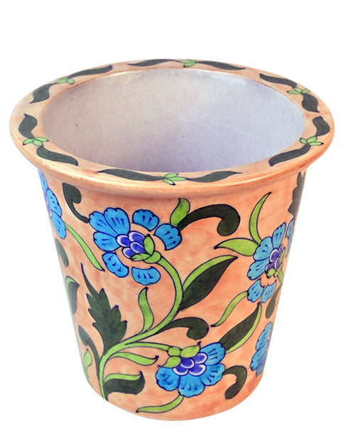 Blue Pottery Handmade Planter