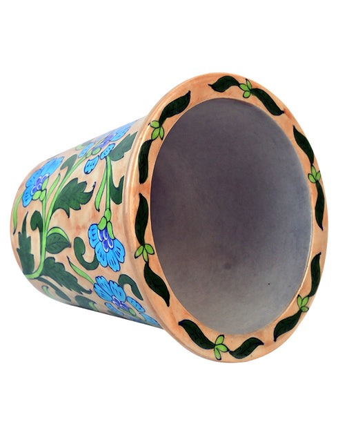 Blue Pottery Handmade Planter