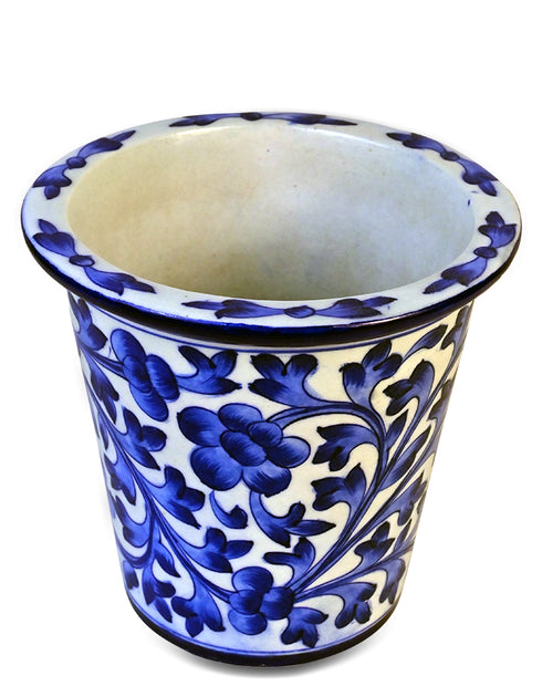 Blue Pottery Handmade Planter