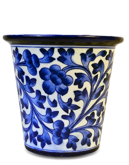 Blue Pottery Handmade Planter