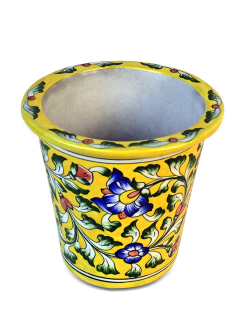 Blue Pottery Handmade Planter