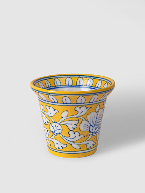 Blue Pottery Handmade Planter