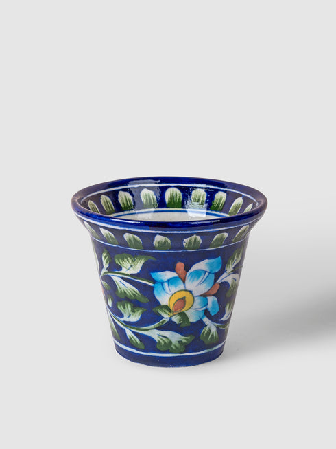 Blue Pottery Handmade Planter