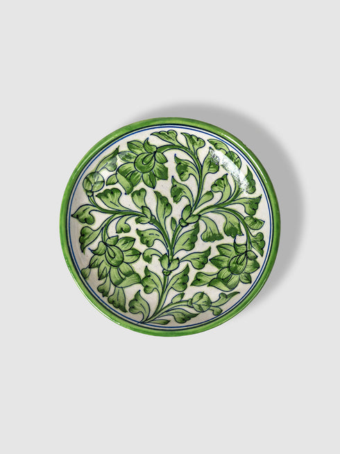 Blue Pottery Hand-Made Wall Plate