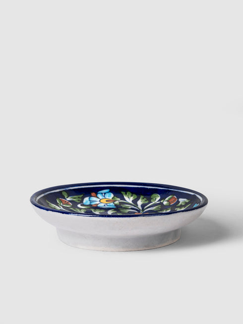 Blue Pottery Hand-Made Wall Plate