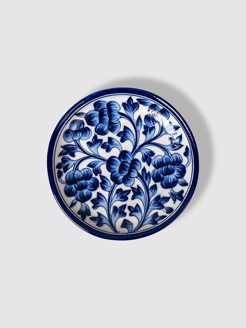 Blue Pottery Hand-Made Wall Plate