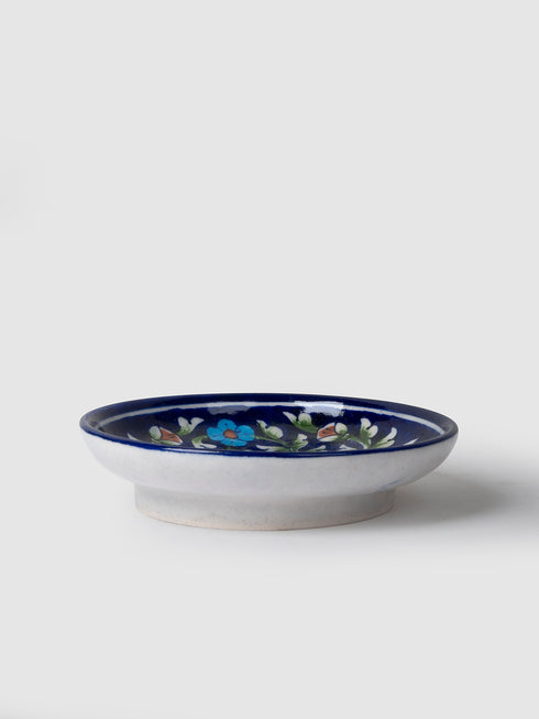 Blue Pottery Hand-Made Wall Plate