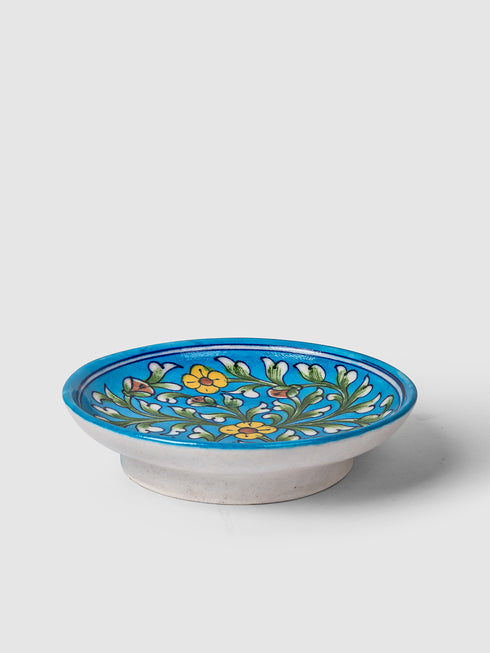 Blue Pottery Hand-Made Wall Plate