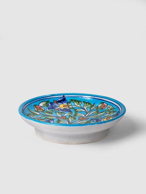 Blue Pottery Hand-Made Wall Plate
