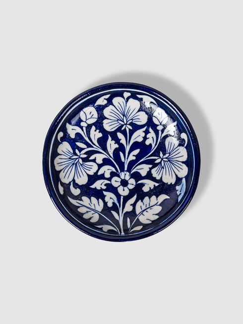 Blue Pottery Hand-Made Wall Plate