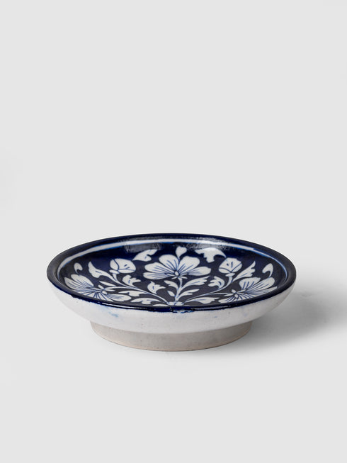 Blue Pottery Hand-Made Wall Plate