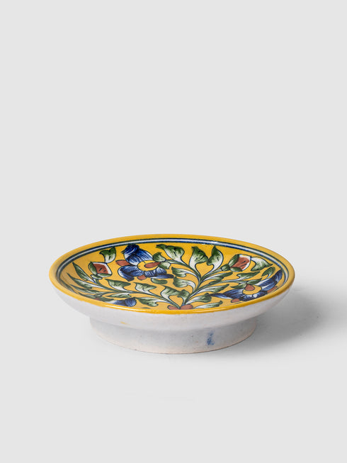 Blue Pottery Hand-Made Wall Plate