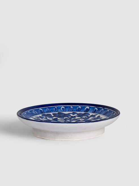Blue Pottery Decorative Handmade Wall Plate