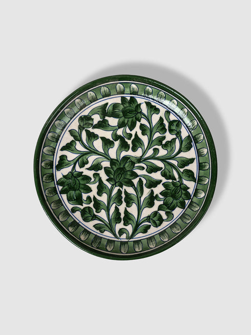 Blue Pottery Decorative Handmade Wall Plate