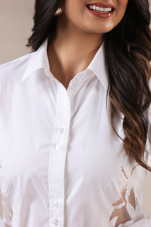 Stunning Poplin Shirt & Skirt Set