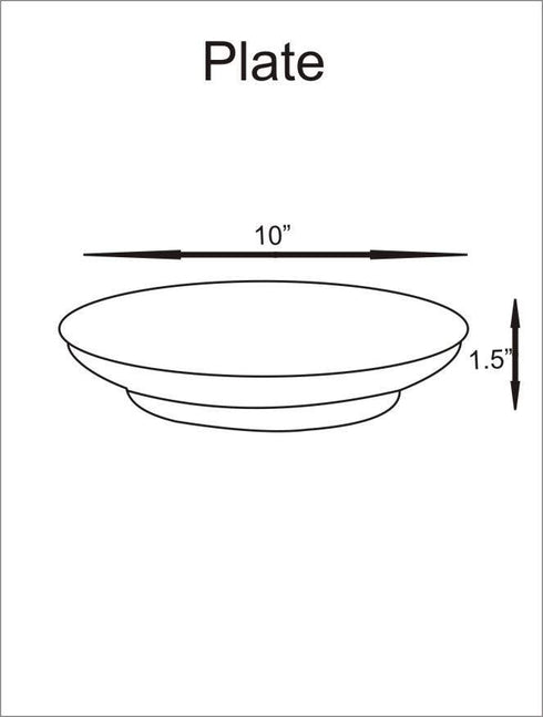 Jaipur Blue Pottery Hand painted Blue Base With White floral Plate 10