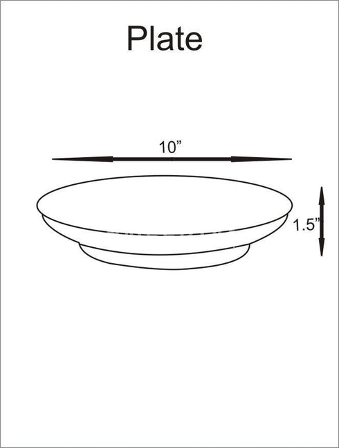 Handmade Turquoise Base With Yellow Flowers 10 Plate