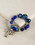 Blue Pottery Beads Stretchable Bracelet (Blue)
