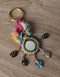 Colorful Beads And Mirror Kalbeliya Keychain