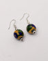 Blue Pottery - Three Bead Necklace With One Bead Earring (Yellow)