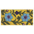 Flowers Deisgn on Yellow Base Tile