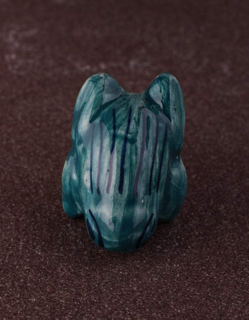 Lime green Frog Ceramic knob