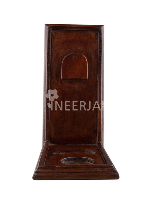 Oval Plate With Wooden Hanger & T-light