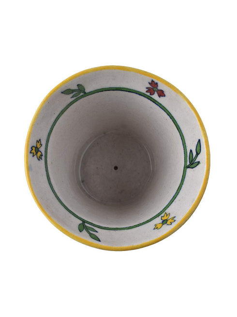 Blue Pottery Handmade Planter 12.7cm