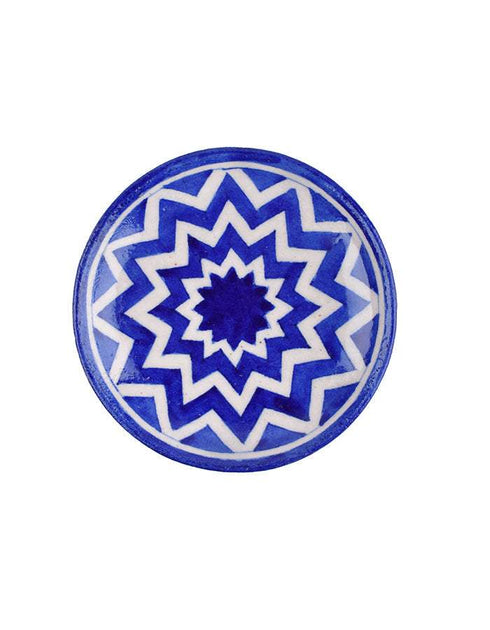 Blue Pottery Plate 4 (Set of 4)
