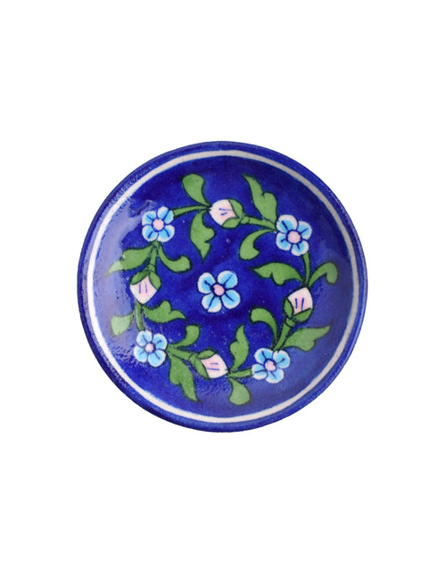 Blue Pottery Plate 4 (Set of 4)